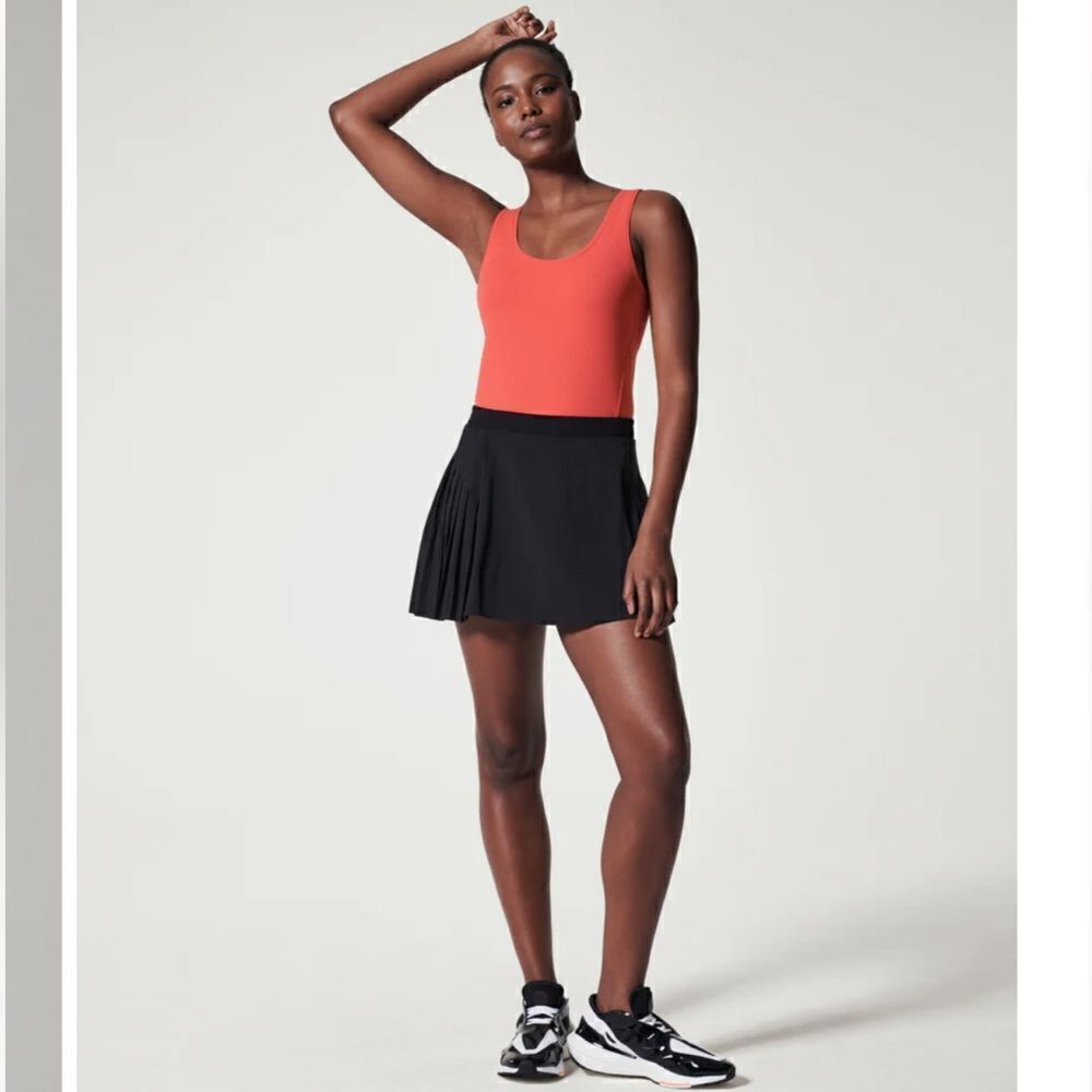 Spanx booty boost pleated skirt